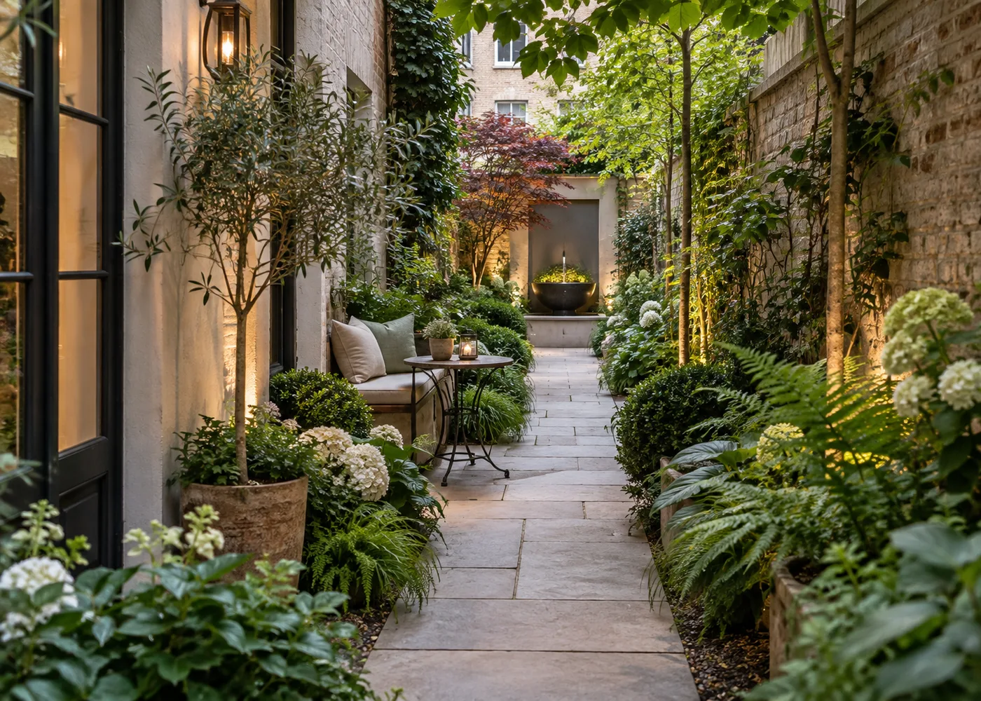 Design a Narrow Courtyard