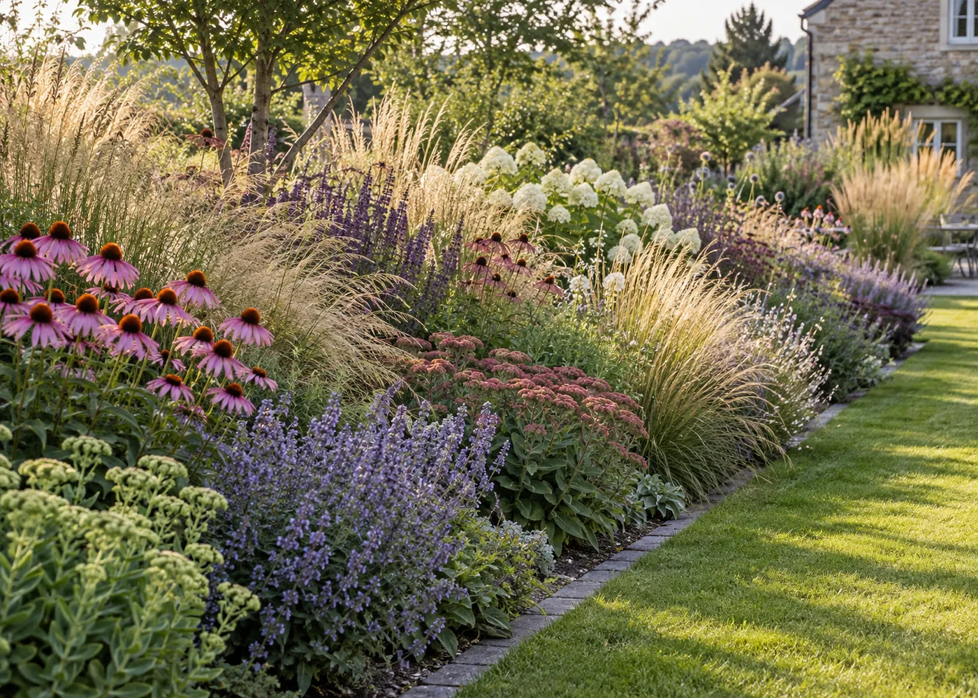 Balance Perennials and Grasses