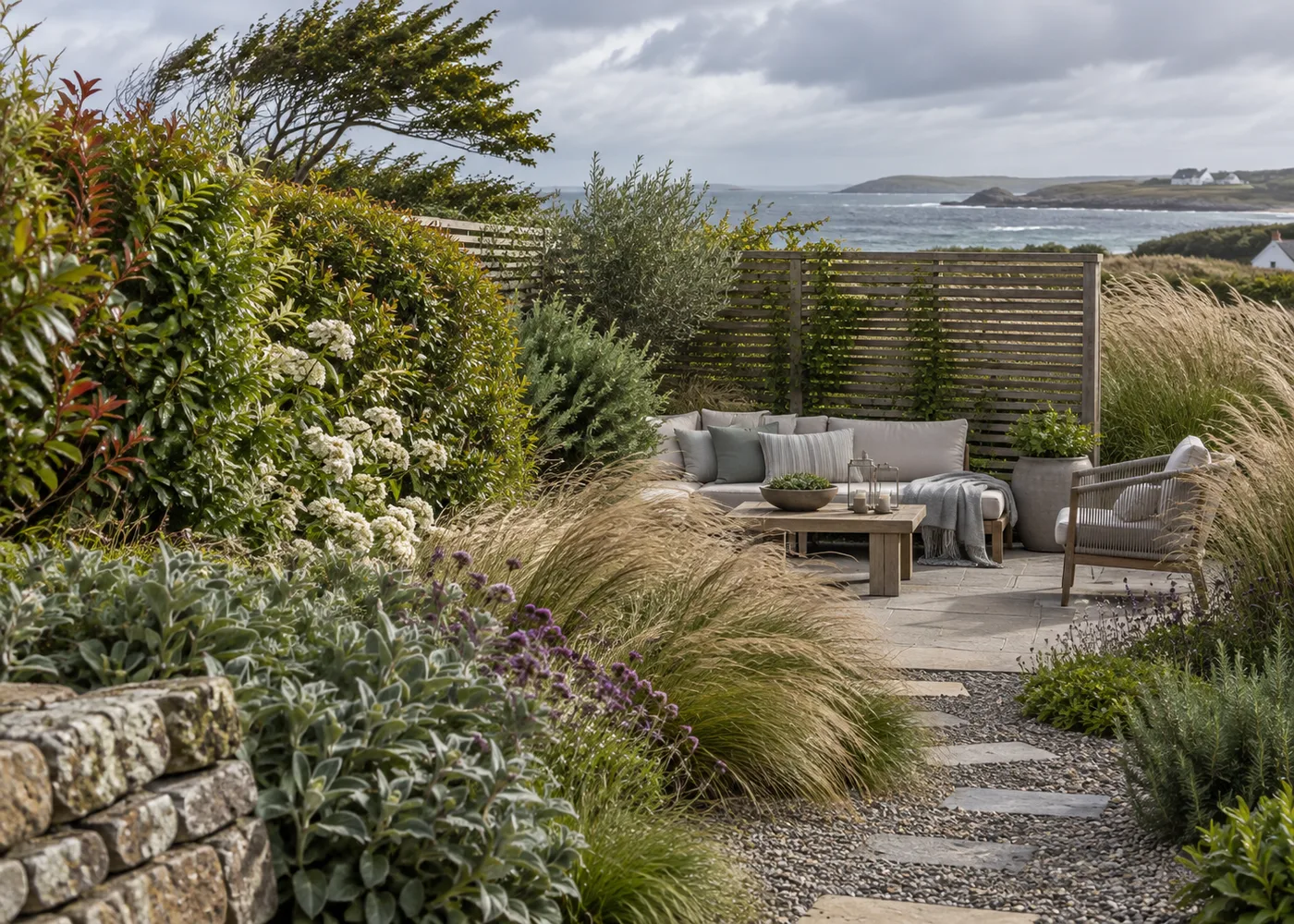Design a Garden Exposed to Wind