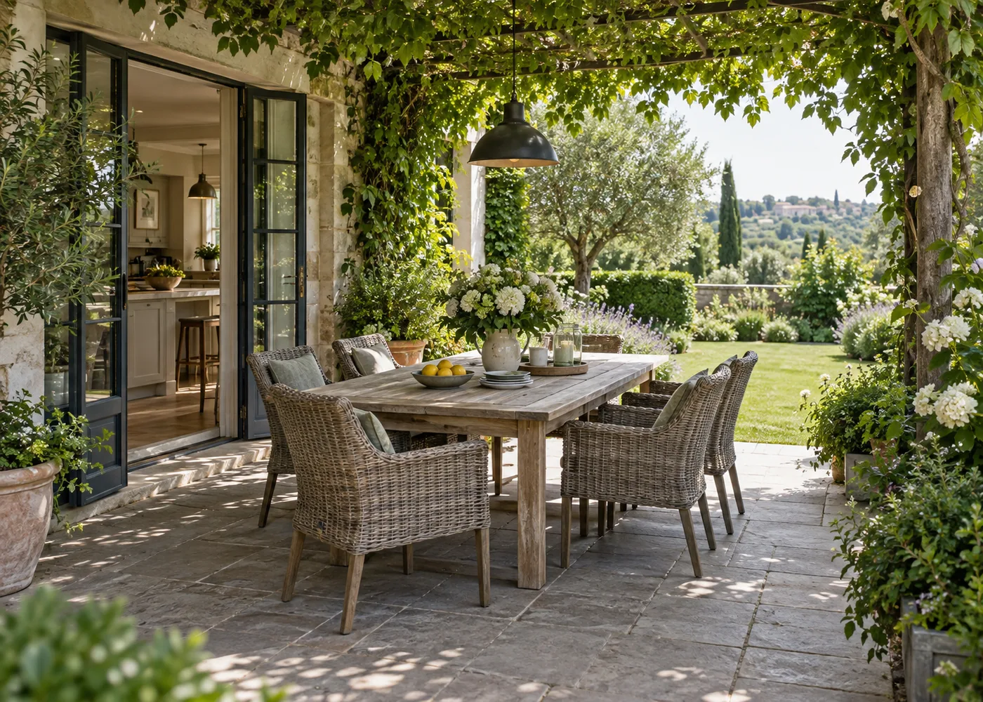 Place an Outdoor Dining Area