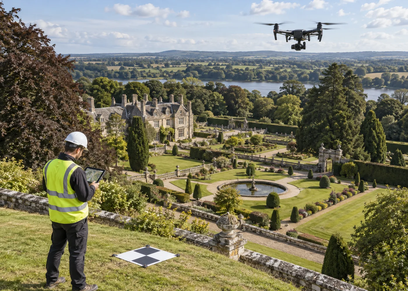 Use a Drone Survey for a Large Garden