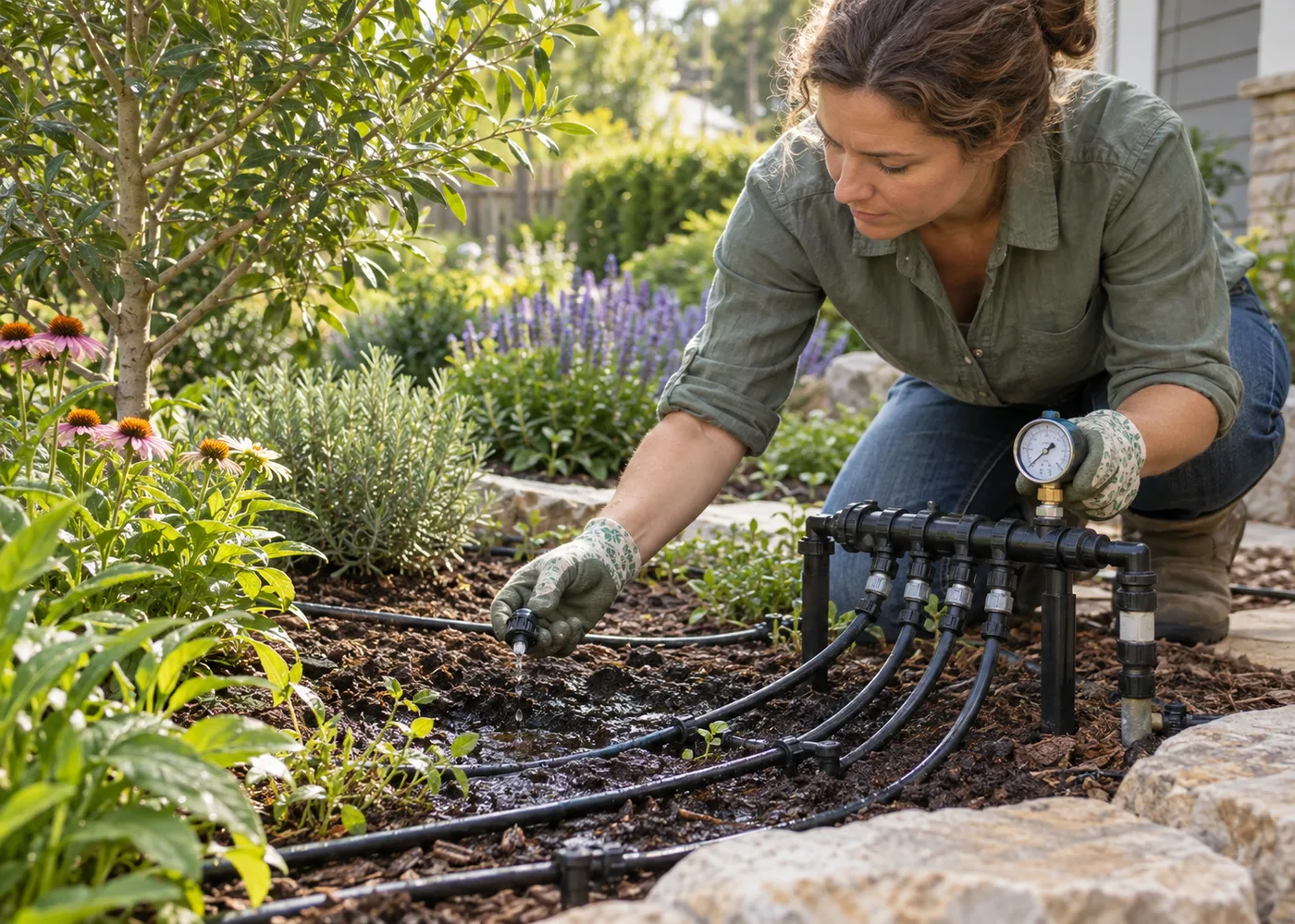 Check a Garden Irrigation System